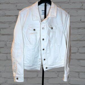 NWT Old Navy White Jean Jacket Women XL Regular